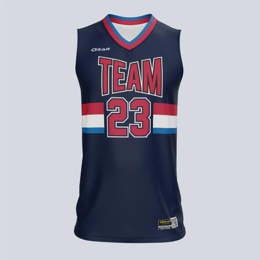 Custom Top Center Basketball Jersey