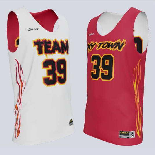 Reversible Single Ply Blaze Basketball Jersey