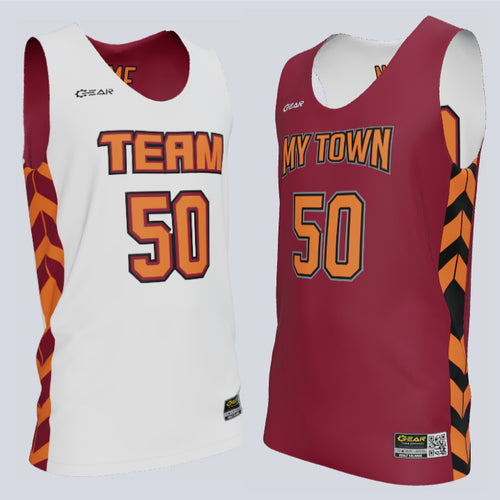 Reversible Single Ply Center Basketball Jersey