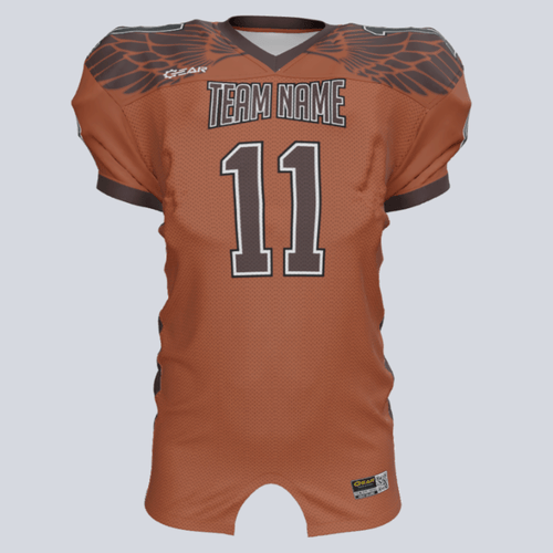 Custom Hawk Wings Fitted Football Jersey