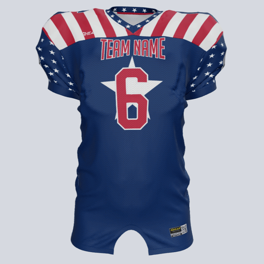 Custom Lone Star Fitted Football Jersey