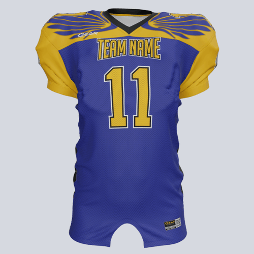 Custom Speed Wings Fitted Football Jersey