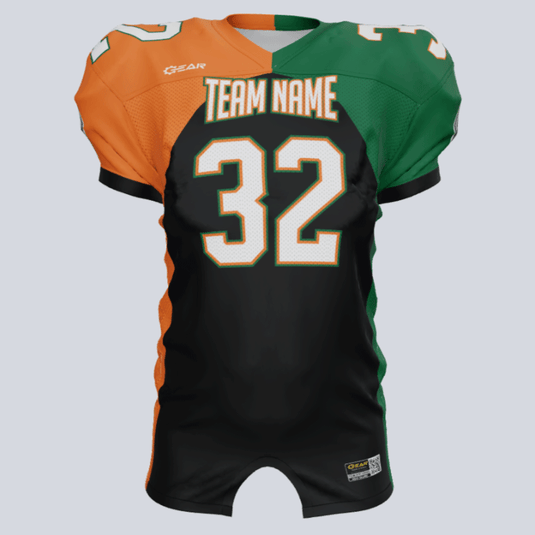 Custom Split Fitted Football Jersey