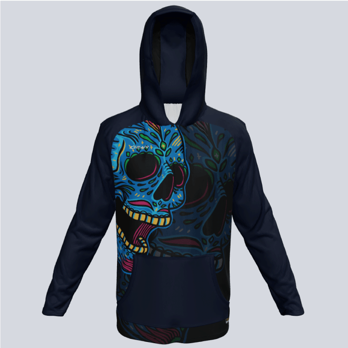 Long Sleeve Lightweight Skull Candy Hoodie w/pocket