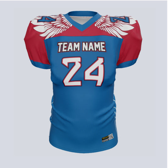 Custom Eagle Wing Flex Football Jersey