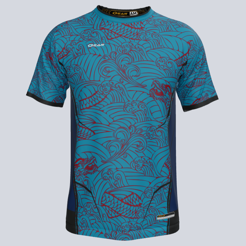 Load image into Gallery viewer, Custom Team Water Dragon Soccer Jersey
