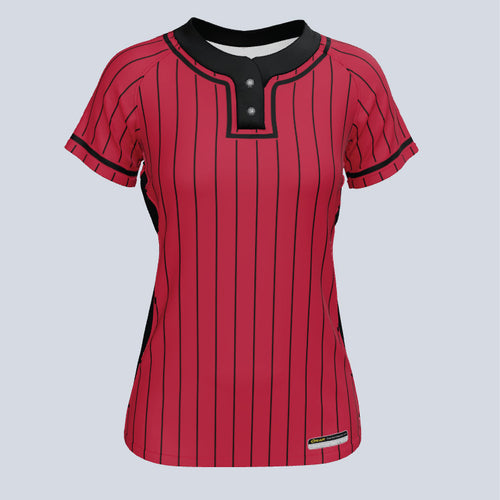 Ladies Elite Two Button Custom Softball Jersey