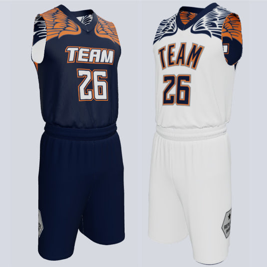 Custom Reversible Double Ply Basketball Flight Uniform