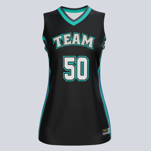 Custom Steel Ladies Basketball Jersey