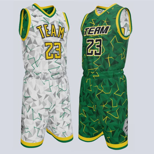 Custom Reversible Double Ply Basketball Prism Uniform