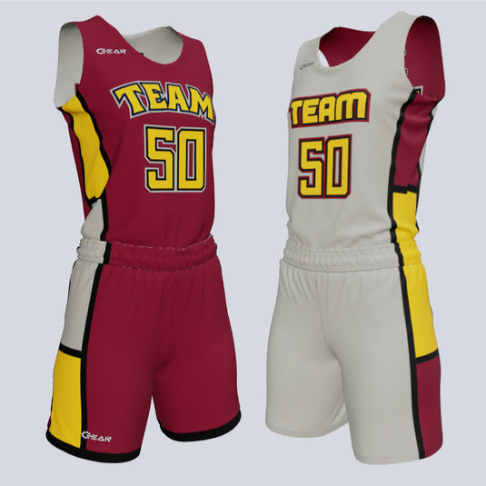 Ladies Custom Reversible Single-Ply Basketball Queen Uniform