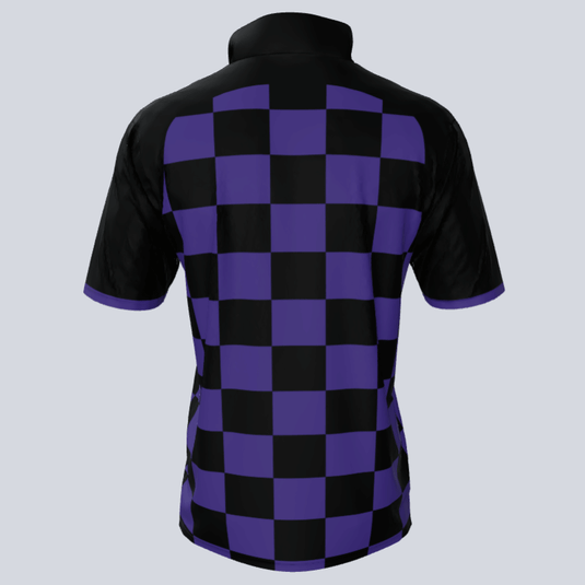 Checker Short Sleeve 1/4 ZIP