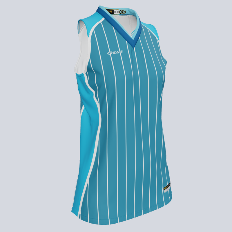 Load image into Gallery viewer, Ladies Core Trim Razor Back Sleeveless Custom Softball Jersey
