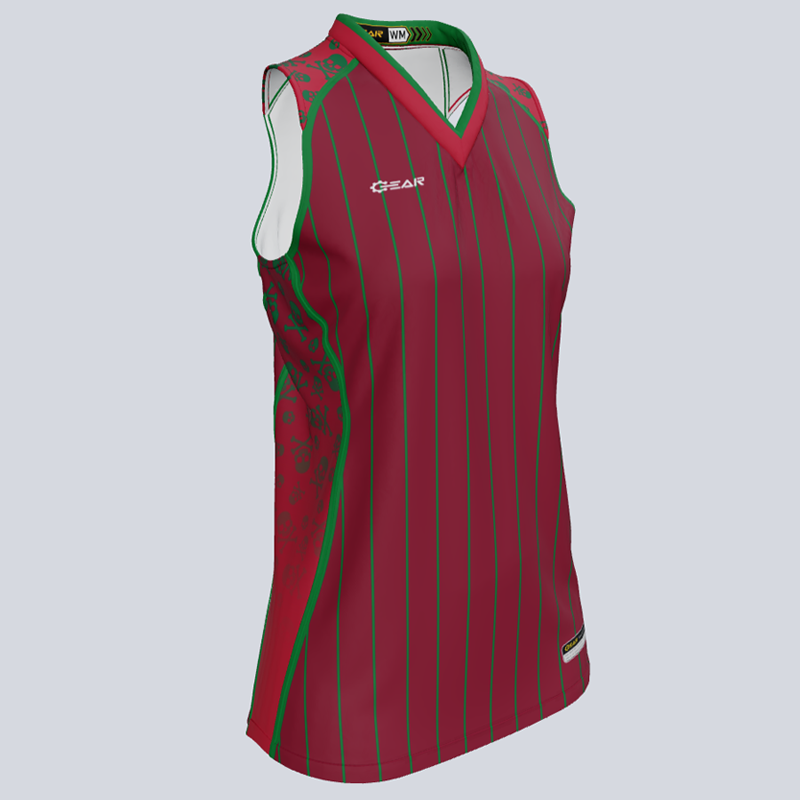 Load image into Gallery viewer, Ladies Core W/Pinstripe Razor Back Sleeveless Custom Softball Jersey
