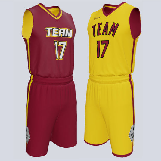 Custom Reversible Double Ply Basketball Steal Uniform