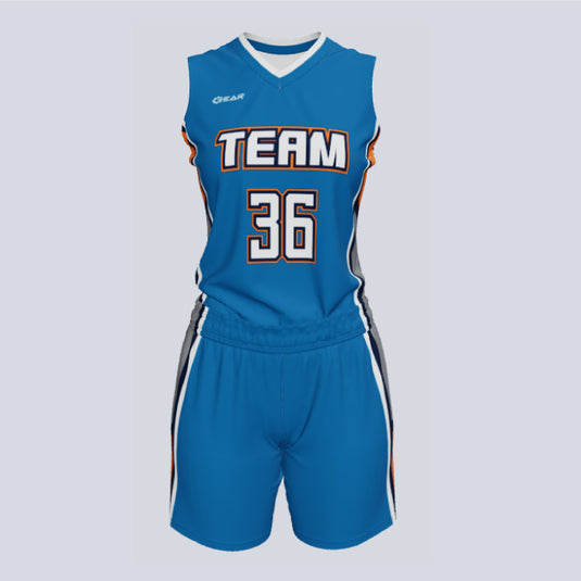 Ladies Custom Basketball Steel Uniform