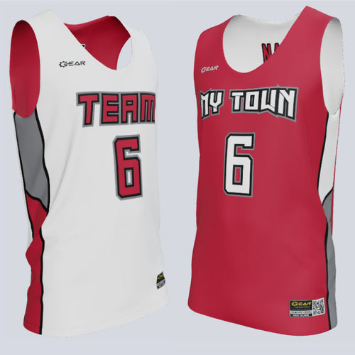 Reversible Single Ply Throttle Basketball Jersey