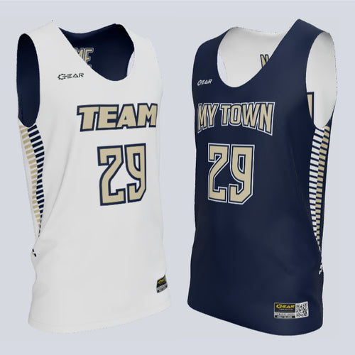 Reversible Single Ply Twist Basketball Jersey