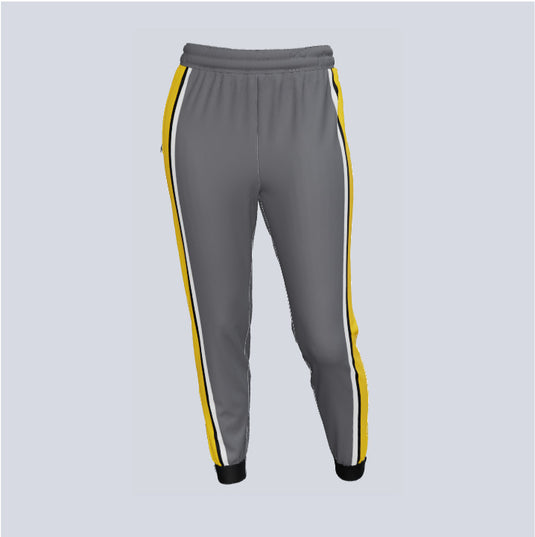 Custom Wide Stripe Ladies Track Pant w/Ankle Zips