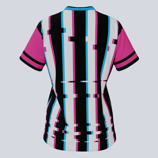 Ladies V-Glitch Custom Jersey