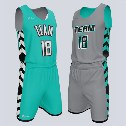 Custom Reversible Single-Ply Basketball Center Uniform