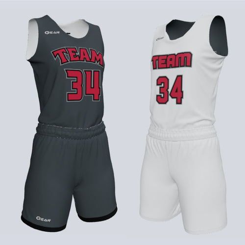 Ladies Custom Reversible Single-Ply Basketball Core Uniform