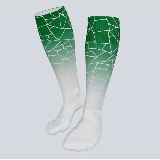 Custom Full Length Broken Game Socks