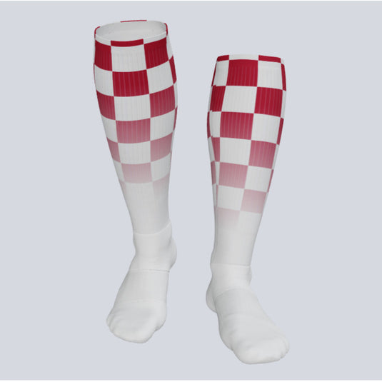 Custom Full Length Checker Game Socks