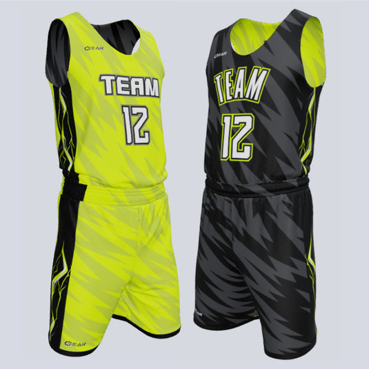 Custom Reversible Single-Ply Basketball Thunder Uniform